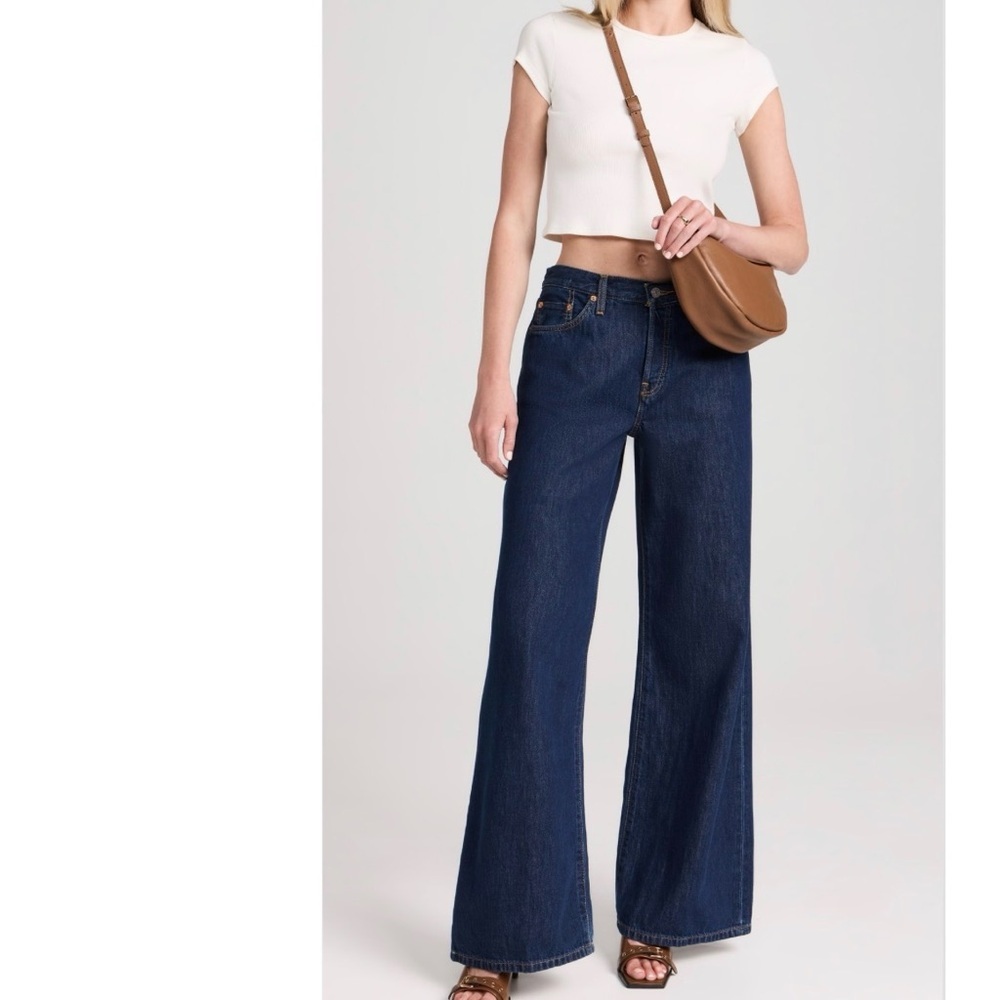 Re/Done‎ Mid Rise Palazzo Jeans - Picture 3 of 15